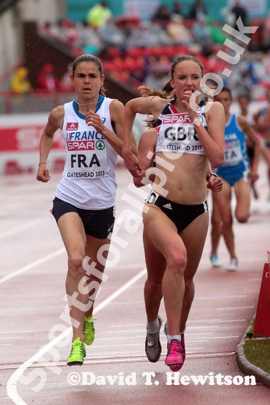 Emelia Gorecka (GB) during the 5000 metres at the European Athletics Team Championships.